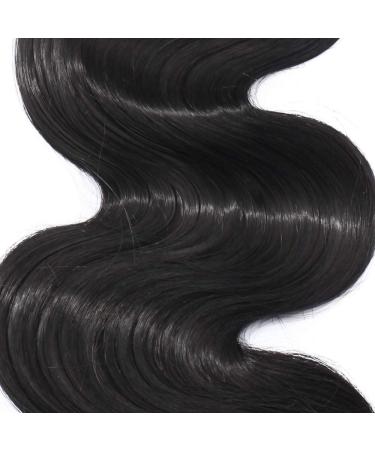 SEGO Brazilian Hair Extensions Body Wave Bundles - Natural Black 16 Inch Human Hair Weave - Buy Online on GoSupps.com