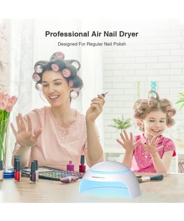 TOUCHBeauty Nail Dryer Air & LED Light | Mini Nail Dryer Fan for Normal Nail Polish - AG-2130A - Fast Drying Perfect for Home Use - Buy Online on GoSupps.com
