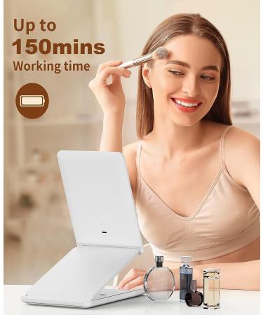 Jack & Rose Travel Mirror - Lighted Makeup Mirror with Magnification | Portable LED Vanity Mirror - Buy Online on GoSupps.com