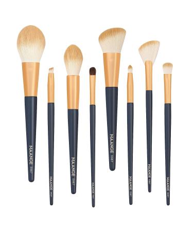 MAANGE Premium Synthetic Makeup Brush Set - Professional Blush & Contour Kit (Blue) | International Shipping - Buy Online on GoSupps.com