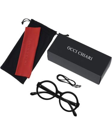 OCCI CHIARI Round Reading Glasses for Women - Fashion Readers 0.0 to 3.5 (Black 3.0) - Stylish & Comfortable International Shipping Available - Buy Online on GoSupps.com