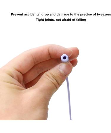 Eyelash Tweezers Bracelet Skin-Friendly Silicone Tweezers Wrist Band Tight Connection Portable Interchangeable Pull Rope Soft for Salon (Purple) - Buy Online on GoSupps.com
