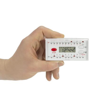e-Pill 4x Daily Weekly Pill Organizer with Timer | Best Vitamin & Medicine Reminder Box - Buy Online on GoSupps.com