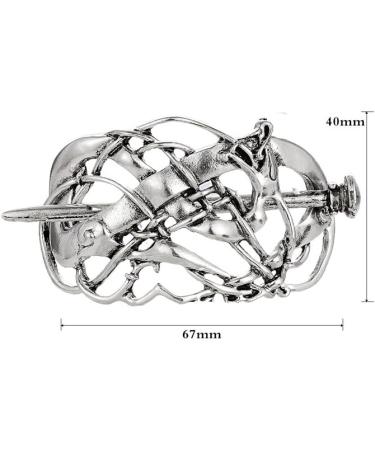 Viking Runes Dragons Hairpin Vintage Metal Stick Slide Hair Clips Women Hair Jewelry Accessories Gifts (H-G) - Buy Online on GoSupps.com