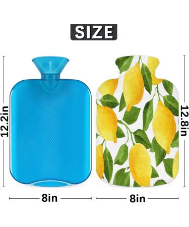 Large 2L Heat Bottle with Amniotic Petals & Fluffy Cover - Cozy Pain Relief for Back Neck & Shoulders - Buy Online on GoSupps.com