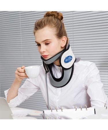Neck Brace Collar for Posture | Cervical Traction Device for Pain Relief | Office Workers & Students | 20cm White - Buy Online on GoSupps.com