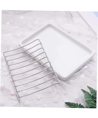 Ciieeo 3 Pcs Ceramic Soap Drainer Soap Holder for Soap Dish Holder Soap Dishes Soap Coaster Shower Soap Dish Christmas Tins with Lids Ceramic Soap Dish Single Layer White Soap Dispenser - Buy Online on GoSupps.com