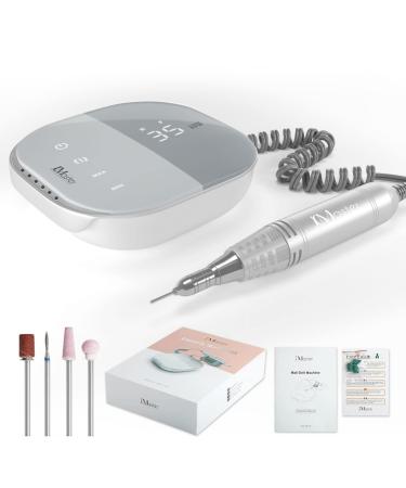 JCMASTER TouchPro+ nail cutter 35000 U/min Profi nail milling mill LED display Touch Control 4 bit electrical nail file manicure pedicure set for hard gel acrylic nail skin 1 unit (Lot de 1)