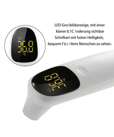 Buy Contactless Infrared Thermometer for Babies & Adults - Accurate Fever Measurement Alarm & LCD Display - Buy Online on GoSupps.com