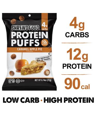 Shrewd Food Caramel Apple Pie Protein Puffs - Low Carb High Protein Snack (Pack of 8) - Buy Online on GoSupps.com