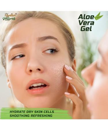 Organic Aloe Vera Gel 500ml - Face, Body, Hair, Sunburn Relief - Hydrating, Cooling, Refreshing - Vegan & Cruelty-Free - Buy Online on GoSupps.com