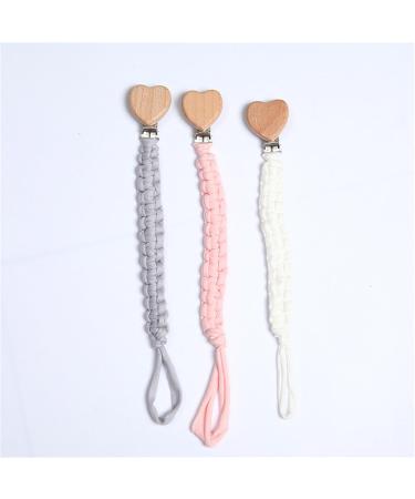3-Piece Unisex Baby Pacifier Chain Clip Set - Durable Fabric & Plastic Clips for Bibs & Suckers - Buy Online on GoSupps.com