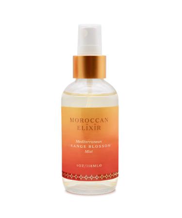 Moroccan Elixir Orange Blossom Face Mist For Woman | Hydrating Softening Moisturizing Cleansing Tone & Lifts the Skin | Enriched with Antioxidants & Reduces skin redness | 4 Oz