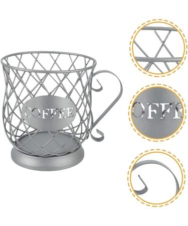 capsule coffee storage creamer container coffee espresso Fruit Storage Basket concentrate Fruit tray 20x19cm Silver - Buy Online on GoSupps.com