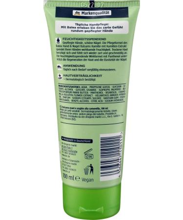 Balea Hand Cream Chamomile 100ml - Nourishing Moisturizer for Soft Hands International Shipping Available - Buy Online on GoSupps.com