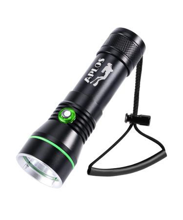 APLOS AP30 3000lm Diving Flashlight with Power Indicator, IPX8 Waterproof Professional Rechargable Dive Light