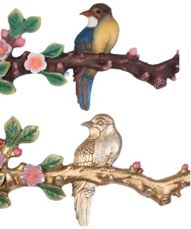Rack for Wall Wall-Mounted Coat Rack Clothes Bedroom Shoe Cabinet Living Room Hook Creative Bird Wall Hanging Coat Rack (Color : Brass) - Buy Online on GoSupps.com