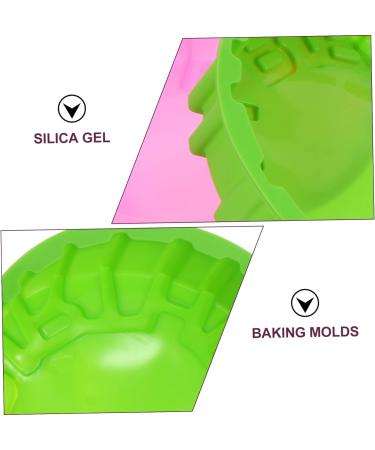 HOMSFOU 2pcs Happy Birthday Baking Pan Baking Tools Birthday Baking Molds Silicone Bread Rubber Cake Baking Pan Round Cake Pudding Molds Candy Nonstick Silica Gel Chocolate Stick to Bake - Buy Online on GoSupps.com