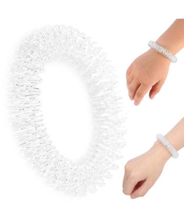 Silber wrist massage ring pain relief acupressure wrist massage bracelet bracelet massage devices set spiky sensory finger rings for hand wrist massage pain relief - Buy Online on GoSupps.com