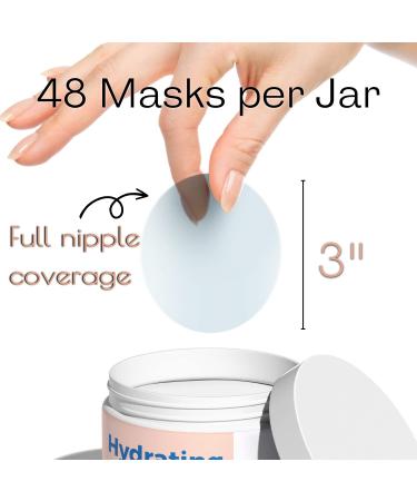 Hydrogel Pads for Breastfeeding | Soothing Hydrating Breast Mask for Sore Nipples | Hypoallergenic & Paraben Free | 48 Ct Postpartum Essentials - Buy Online on GoSupps.com