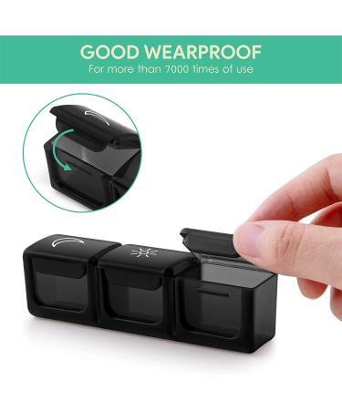 Pill Organizer 3 Times a Day with PU Leather Case - Large Weekly 7 Day Pill Box for Vitamins - Daily Pill Holder for Supplements - Buy Online on GoSupps.com