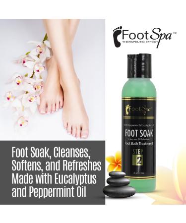 FOOT SPA: Eucalyptus & Peppermint Foot Soak - Cleanses Softens & Refreshes 4 Oz | International Shipping Available - Buy Online on GoSupps.com