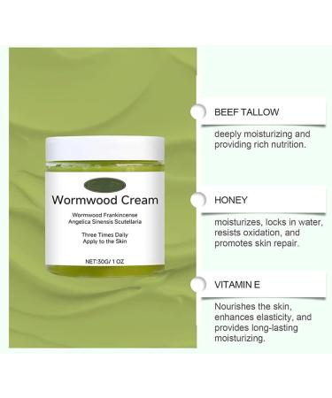 Wormwood Cream - Natural Wormwood Cream Herbal Ingredients Ointment Firming and Tightening Body Cream Incense Wormwood Cream Moisturizing (1Pcs) - Buy Online on GoSupps.com