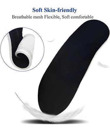 Plantar Fasciitis Arch Support Orthopedic Insoles Relieve Flat Feet Heel Pain Shock Absorption Comfortable Inserts (Large(EU 40-46)) - Buy Online on GoSupps.com