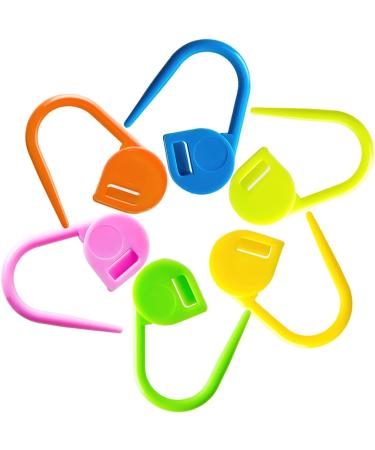 Ortarco 120 PCS Crochet Stitch Markers & 4 Large Eye Needles Set | Knitting, Sewing, Weaving - 10 Colors w/ Storage Case - Buy Online on GoSupps.com