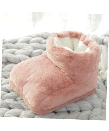 Callaron Foot Warmer Sack | USB Heating Plush Slippers | Cozy Foot Massage Device for Winter | Pink Size 1 - Buy Online on GoSupps.com