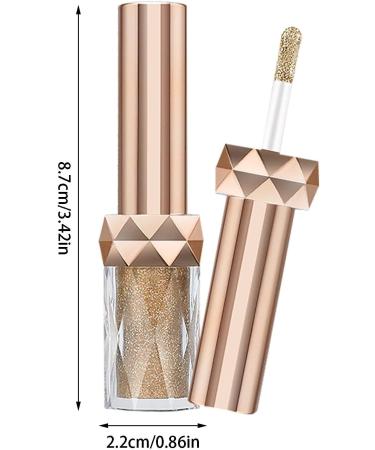 Liquid Glitter Eyeshadow Eyeshadow Long Lasting Quick-Drying Liquid Eyeshadow Pigmented Waterproof Liquid Eyeshadow Xiatiam 5#Champagne Gold - Buy Online on GoSupps.com