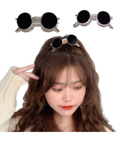 hgnxa Sweet Cool Hair Clip Funny Sunglasses Shape Spring Hair Clip for Carnivals Party Hairpins for Teenagers Hot Girls LD096 Silver 6.7 - Buy Online on GoSupps.com