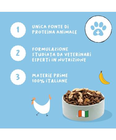 Hygge Dog Croquettes Chippy Chicken | with Beetroot and Banana Chips | Ideal for Puppies up to 18 Months | Helps Regulate Intestinal Function | Made in Italy | 3 kg - Buy Online on GoSupps.com