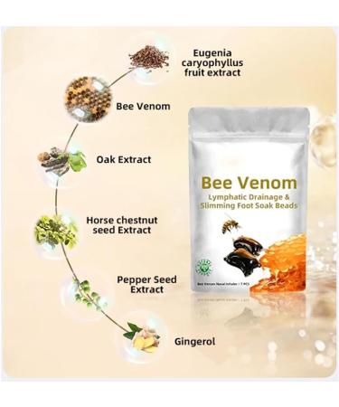 Lukmlca Bee Venom Lymphatic Drainage & Slimming Foot Soak Beads Lukmlca Bee Venom Foot Soak Luklmca Bee Venom Foot Soak Aprolo Detoxingherbs Cleansing Foot Soak Beads Relief Relax (2PCS) - Buy Online on GoSupps.com