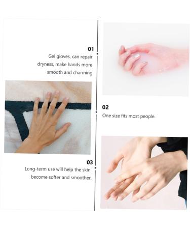 FOMIYES 4 Pairs Moisturizing Gloves Hands Night Mittens Hand Lotion Gloves Hydrating Gloves Moisturizing Spa Gloves Dry Hands Gloves Handwashing Fluid Face Silica Gel Miss - Buy Online on GoSupps.com