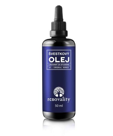 Plum oil cold pressed 50 ml Renovality Made in the Czech Republic