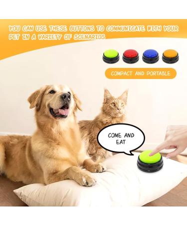 DHQKQG Dog Training Buzzer Set 4 Interactive Recording Buttons for Potty Communication & Cleanliness Training | International Shipping Available - Buy Online on GoSupps.com