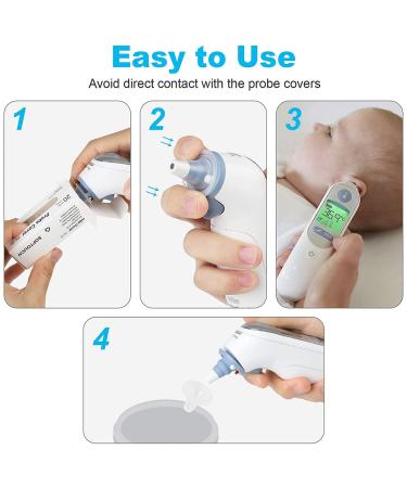 60pc Brown Fever Thermometer Replacement Protective Caps for All Thermoscan Models - Ear Thermometer Accessories - Buy Online on GoSupps.com