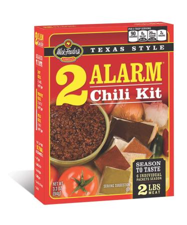 Wick Fowler's 2-Alarm Chili Kit 3.3 oz. Box (Pack of 8) - Authentic Blend for Delicious Chili - 2-Alarm 3.3 Ounce Pack of 8 - Buy Online on GoSupps.com