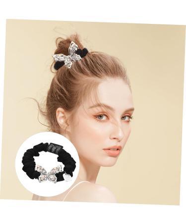 Elastic Hair Ties Hair Bands Hair Elastics for Women's Hair Pony Tail Holders Hair Ties Thick Ponytail Holders Hair Accessories for Women Hair Scrunchies Cuff Rubber Band Metal - Buy Online on GoSupps.com