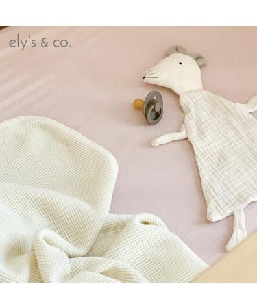 Elys & Co. Changing Pad Covers 2-Pack - 100% Jersey Cotton for Baby Girl - Rosewater Pink Design - Buy Online on GoSupps.com