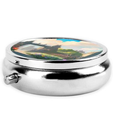 Shop Outside The Castle Round Pill Box - 3 Compartment Portable Travel Organizer for International Shipping - Buy Online on GoSupps.com
