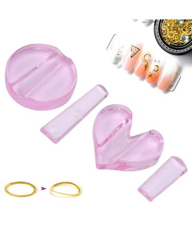 2PC Nail Tools Set - Professional Metal Curve Form for Nail Art Design & Manicure - Buy Online on GoSupps.com
