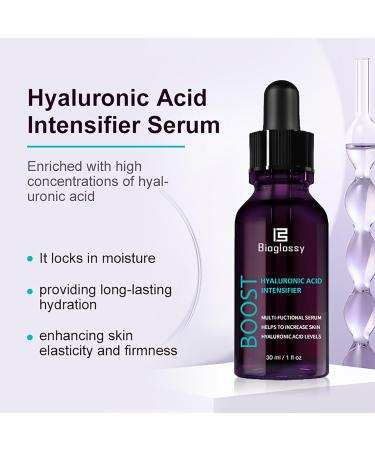Hyaluronic Acid Intensifier Serum 30ml - Hydrating Facial Skin Boost for All Skin Types - Buy Online on GoSupps.com