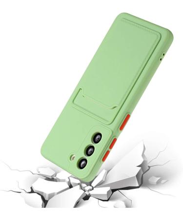 Buy Tivenfezk Nadoli Ultra-Thin Silicone Case for Samsung Galaxy A34 5G - Shockproof Scratch-Resistant Wallet Cover with Credit Card Holder - Green - Buy Online on GoSupps.com