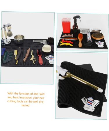 Healeved Hairdressing Mat Makeup Mat for Vanity Silicone Mat Vanity Accessories for Women Hot Tool Mat Hair Appliance Organizer Beauty Tools Barber Mat for Station - Buy Online on GoSupps.com