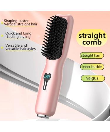 Buy Cordless Hair Straightener Brush - Portable Styling Comb with 11 Temperature Settings for All Hair Types | International Shipping Available - Buy Online on GoSupps.com