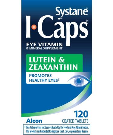 Systane ICaps Lutein & Zeaxanthin Eye Vitamin 120 Coated Tablets - 1 Pack - Buy Online on GoSupps.com