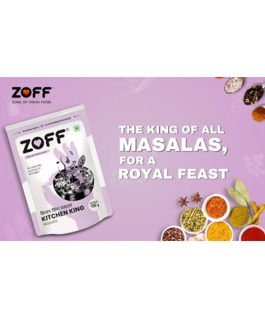 Zoff All Natural Spice kit | Set of 15 Authentic Indian Spices Essential for Every Kitchen | Cardamom Carrom Black Pepper Fenugreek Leaves Fennel Cumin Garam Masala Asafetida Mustard Kashmiri Chili Turmeric Chili Coriander Kitchen King | Premium Quality I - Buy Online on GoSupps.com