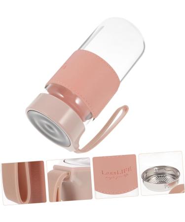 Ciieeo 3pcs Tea Cup with Septum Glass Drinking Bottle Glass Milk Container Travel Tea Mug with Strainer Glass Drinking Mug High Boron Glass Portable Water Container Pink Child 17.2X7X7CMx3pcs Pinkx3pcs - Buy Online on GoSupps.com